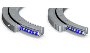 Однорядные роликовые подшипники с опорно-поворотными кольцами