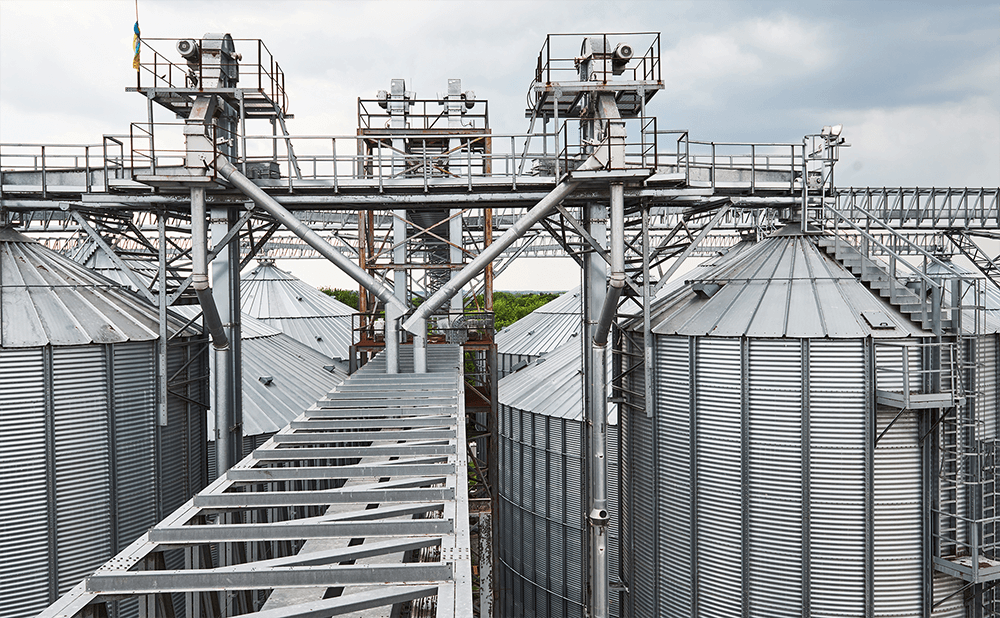 Поворотний підшипник для зернового елеватора