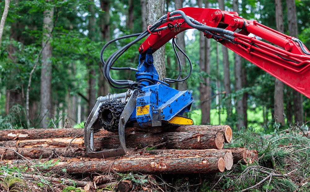 Поворотний підшипник для захоплення деревини